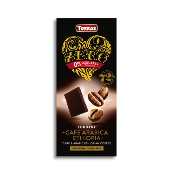 ZERO Dark Chocolate with Coffee Beans 72%