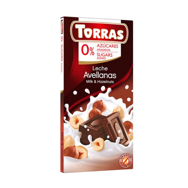 Milk Chocolate with Hazelnut - No Added Sugar