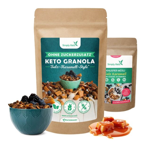 Salted Caramel Keto Granola - Simply Keto