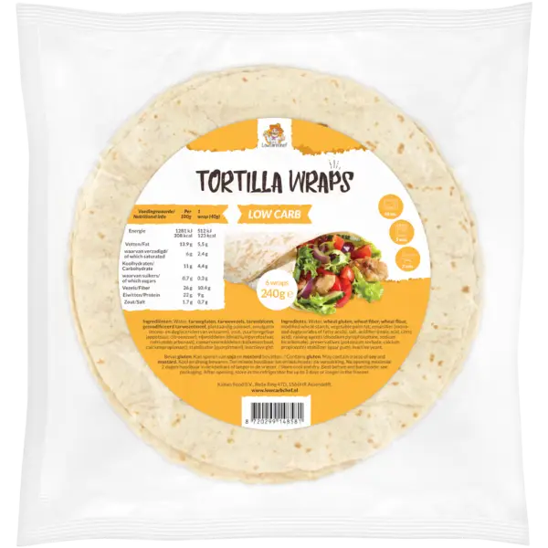 Low Carb Tortilla Wraps (6 pieces)