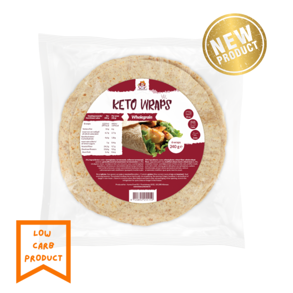 Low Carb Tortilla Wraps: Wholegrain (6 pieces)