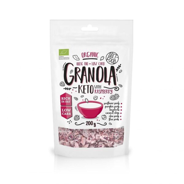 Diet-Food Organic Keto Granola - Raspberry