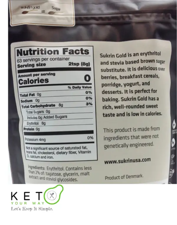 Sukrin Gold  250g (Brown Sugar replacement)