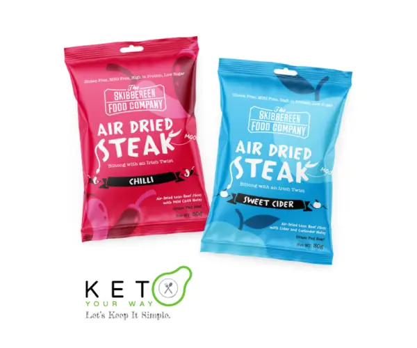 Air Dried Steak Slices - The Skibbereen Food Company (Different Flavours)