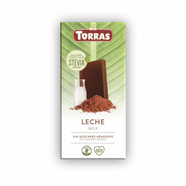 Chocolate bar (125g) with Stevia ( 3 Flavours) - Torras