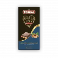 Milk chocolate with full hazelnuts 150g - Zero Torras