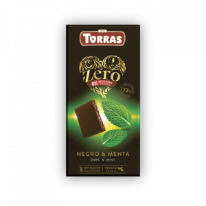 Dark chocolate 72% with Mint 100g - Zero Torras