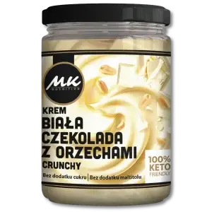 White Chocolate Peanut Butter Cream (Crunchy), 500g, KETO Friendly - MK Nutrition