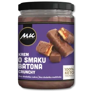 Peanut Candy Bar Peanut Butter Cream (Crunchy), 500g, KETO Friendly - MK Nutrition