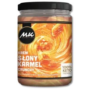 Walnut and Salted Caramel Peanut Butter Cream (Crunchy), 500g, KETO Friendly - Mk nutrition